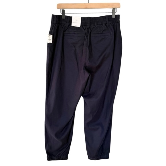 NWT Talbots Women’s Jogger Pants Relaxed Leg Navy Blue Size Medium Petite - Picture 2 of 8